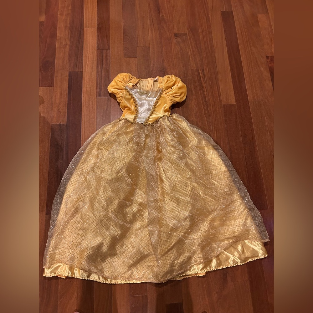 Gold Princess Kids Costume size 10/12